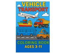 Vehicle Transport Coloring Book