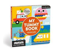 Vehicles My Tummy Book: High-Contrast Fold-Out Book That Stands for Tummy Time, Baby-Safe Mirror Inside!