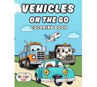 Vehicles on the Go Coloring Book