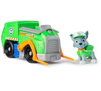 Paw Patrol, Camion per la Raccolta di Rifiuti di Rocky, Veicolo e Personaggio Rocky, Giochi Bambini, 3+ Anni