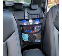 VEHIRIE Rete Portaoggetti Auto, Borsone per Sedili Posteriori Di Organizzatore Universale per Sedili Rete per Riporre Gadget E Pezzi per Furgoni/Suv,Nero, 30 x 30 cm