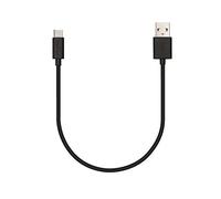 Veho Pebble USB-A a USB-C cavo | Ricarica universale e sincronizzazione | 0,2 m | Trasferimento dati - Nero (VCL-002-C-20CM)