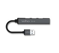Veho TA-3 Hub USB 4 Porte Compatto Alluminio Veloce