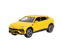 Veicoli a Motore in Scala 1:24 for Lamborghini Urus, Modello di Auto in Lega Pressofusa in Scala Statica Ornamenti E Decorazioni Modello di Auto Replica(Yellow)