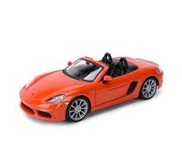 Veicoli a Motore in Scala 1:24 for Porsche 718 Boxster Mini, Simulazione Statica, Modello di Auto in Lega di Zinco Pressofuso, Ornamenti E Decorazioni Modello di Auto Replica(Orange)
