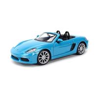 Veicoli a Motore in Scala 1:24 for Porsche 718 Boxster Mini, Simulazione Statica, Modello di Auto in Lega di Zinco Pressofuso, Ornamenti E Decorazioni Modello di Auto Replica(Blue)