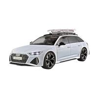 Veicoli A Motore Miniatura 1:18 For Audi RS6 Mini Simulazione Pressofusa In Lega Replica Modello Auto Ornamenti Decorano Macchinina Modellino Di Auto Finito(White)