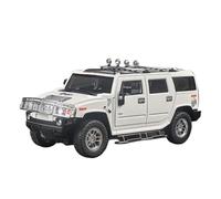 Veicoli A Motore Miniatura 1:18 For La Collezione Di Ornamenti For Auto Fuoristrada Squisiti Modello Di Auto In Lega Di Simulazione For Hummer H2 Mini Macchinina Modellino Di Auto Finito(White)