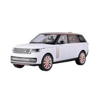 Veicoli A Motore Miniatura 1:18 For Land Range Rover SUV Simulazione Modello Di Auto In Lega Di Zinco Pressofusa Con Squisiti Ornamenti Decorativi Macchinina Modellino Di Auto Finito(White)