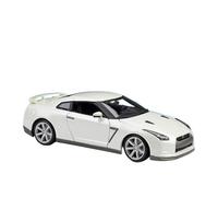 Veicoli A Motore Miniatura 1:18 Per Nissan GT-R R35 2009 Mini Modello Di Auto In Scala Statica, Modello Di Simulazione In Lega Collezione Di Ornamenti Macchinina Modellino Di Auto Finito(White)