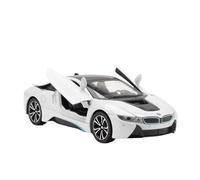 Veicoli A Motore Miniatura 1:22 For BMW I8 In Scala Mini Modello Di Auto Pressofuso In Lega Statica, Ornamenti For Librerie E Decorazioni Macchinina Modellino Di Auto Finito(White)