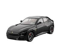 Veicoli A Motore Miniatura 1:22 For Ferrari Purosangue F.U.V. Miniatura Statica In Lega Pressofusa Modello Di Auto Libreria Ornamenti Decorazione Macchinina Modellino Di Auto Finito(Black)