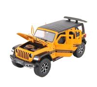 Veicoli A Motore Miniatura 1:22 For Jeep Wrangler Rubicon SUV Scala Statica In Lega Di Zinco Pressofusa Modello Auto Ornamenti Decorazione Macchinina Modellino Di Auto Finito(Yellow)
