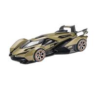 Veicoli A Motore Miniatura 1:22 For Lamborghini V12 GT Mini Simulation, Modello Di Auto In Lega Di Metallo Ornamenti Squisiti, Esposizione Espositiva Macchinina Modellino Di Auto Finito(Green)