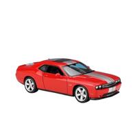 Veicoli A Motore Miniatura 1:24 For Dodge Challenger SRT In Miniatura Modello Di Auto In Lega Statica Pressofusa Ornamenti For Libreria Decorazione Macchinina Modellino Di Auto Finito(Red)