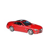 Veicoli A Motore Miniatura 1:24 For La Simulazione Di Una Mini Auto In Lega For Mercedes-Benz SL500 Squisita Decorazione For Libreria Con Ornamenti Macchinina Modellino Di Auto Finito(Red)
