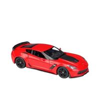 Veicoli A Motore Miniatura 1:24 For La Simulazione Statica Della For Chevrolet Corvette Z06 Mini Replica In Lega Pressofusa Ornamenti For Auto Modello Macchinina Modellino Di Auto Finito(Red)