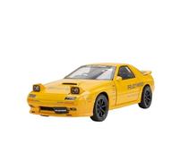 Veicoli A Motore Miniatura 1:24 For La Simulazione Statica Della For Mazda Initial D RX7-FC Mini Modello Di Auto Replica In Lega Pressofusa Ornamenti Macchinina Modellino Di Auto Finito(Yellow)