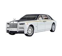 Veicoli A Motore Miniatura 1:24 For Rolls Royce Phantom In Miniatura In Scala Statica, Modello Di Auto In Lega Ornamenti For Libreria, Decorazione Macchinina Modellino Di Auto Finito(White)