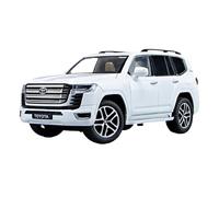 Veicoli A Motore Miniatura 1:24 For Toyota Land Cruiser SUV Mini Simulation Car Model, Squisita Decorazione For Libreria Con Ornamenti Macchinina Modellino Di Auto Finito(White)
