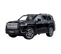 Veicoli A Motore Miniatura 1:24 For Toyota Land Cruiser SUV Mini Simulation Car Model, Squisita Decorazione For Libreria Con Ornamenti Macchinina Modellino Di Auto Finito(Black)