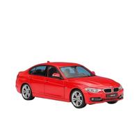 Veicoli A Motore Miniatura 1:24 Per BMW Serie 3 335i 335 Modellino Auto In Lega Di Metallo In Scala Statica Auto Di Lusso Libreria Ornamenti Collezione Macchinina Modellino Di Auto Finito(Red)