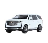 Veicoli A Motore Miniatura 1:24 Per Cadillac Escalade SUV Modello Di Auto In Miniatura In Lega, Modello Di Simulazione, Collezione Di Ornamenti Macchinina Modellino Di Auto Finito(White)