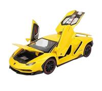 Veicoli A Motore Miniatura 1:24 Per Lamborghini LP770 LP780 Mini Simulazione In Scala, Modello In Lega Di Metallo, Squisita Decorazione Per Il Soggiorno Macchinina Modellino Di Auto Finito(Yellow)