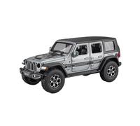 Veicoli A Motore Miniatura 1:30 For Jeep Wrangler Rubicon In Miniatura In Scala Statica In Lega Modello Auto Libreria Ornamenti Decorazione Macchinina Modellino Di Auto Finito(Chrome)