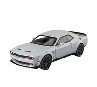 Veicoli A Motore Miniatura 1:32 For Dodge Challenger Hellcat Mini, Modello Di Auto Da Esposizione In Lega Pressofusa In Scala Statica Da Collezione Macchinina Modellino Di Auto Finito(Chrome)