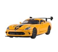 Veicoli A Motore Miniatura 1:32 For Dodge Viper ACR SRT In Scala Simulazione Modello Auto In Lega Zinco Modello Di Auto In Metallo Ornamenti Decorazioni Macchinina Modellino Di Auto Finito(Yellow)