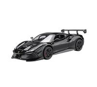 Veicoli A Motore Miniatura 1:32 For Ferrari 488 Mini Simulazione Statica Scala Lega Modello Auto Modello Metallo Display Creativo Macchinina Modellino Di Auto Finito(Black)