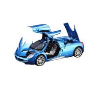 Veicoli A Motore Miniatura 1:32 For La Mini Simulazione Della For Pagani Huayra In Lega Di Zinco Modello Di Auto Squisita Decorazione For Libreria Macchinina Modellino Di Auto Finito(Blue)