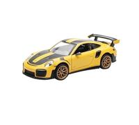 Veicoli A Motore Miniatura 1:32 For La Simulazione Statica Della For Porsche 911 GT2 RS Modello Di Auto Replica In Lega Pressofusa Ornamenti Da Tavolo Macchinina Modellino Di Auto Finito(Yellow)