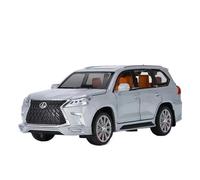 Veicoli A Motore Miniatura 1/32 For Lexus Lx570 Suv Mini Modello Di Auto Statico In Lega Di Zinco Pressofusa Libreria Ornamenti Decorazione Macchinina Modellino Di Auto Finito(Silver)