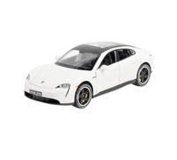 Veicoli A Motore Miniatura 1:32 For Simulazione For Porsche Taycan Modello Di Auto In Lega Statica Pressofusa Ornamenti Creativi Macchinina Modellino Di Auto Finito(White)