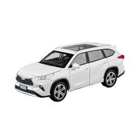 Veicoli A Motore Miniatura 1:32 For Toyota Highlander 2023 SUV Mini Modello Di Auto Da Esposizione In Lega Pressofusa In Scala Statica Da Collezione Macchinina Modellino Di Auto Finito(White)