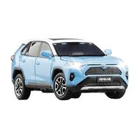 Veicoli A Motore Miniatura 1:32 For Toyota Rav4 Suv Mini Modello Di Auto In Lega Di Simulazione Squisita Decorazione For Libreria Ornamenti Macchinina Modellino Di Auto Finito(Blue)