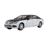 Veicoli A Motore Miniatura Ornamenti For Libreria Decorazione Modello Di Auto Lusso In Lega Zinco In Scala Statica For Maybach S600 Mini In Scala 1:24 Macchinina Modellino Di Auto Finito(White)