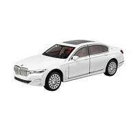 Veicoli A Motore Miniatura Ornamenti For Libreria In Lega Di Zinco Pressofusa Statica In Scala 1/24 For Modellino Di Auto For BMW 760li In Miniatura Macchinina Modellino Di Auto Finito(White)