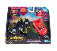 Fisher-Price DC Batwheels - Set da 2 macchinine luminose in scala 1:55, include