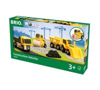 VEICOLI DA COSTRUZIONE per i trenini BRIO world 33658 CONSTRUCTION VEHICLES età