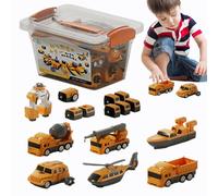 veicoli da gioco per bambini, Automobile giocattolo assemblato | Automobili giocattolo magnetici trasformatori per bambini assemblati - Playset Veicoli da collezione con scatola di