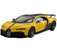 Veicoli metallo pressofuso 1:18 per Bugatti Chiron Supercar Modello auto lega pressofusa veicolo simulazione statica Colleziona Hobby Donazioni(Giallo)