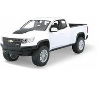 Veicoli metallo pressofuso 1:24 per Chevrolet Colorado Zr2 2017 Pickup Simulazione Modello auto lega Giocattolo Veicolo scala statica Ornamenti(White)