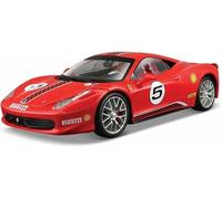 Veicoli metallo pressofuso 1:24 per Ferrari 458 modello auto sportiva lega simulazione giocattolo statico con suono e luce scala