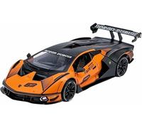 Veicoli metallo pressofuso 1:24 per Lamborghini Lpi800-4 HuracáN Sto Aventador Revuelto Auto lega pressofusa modello Porta completamente aperta Veicolo statico modelli auto collezione(Scv12 Orange)