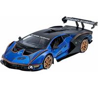 Veicoli metallo pressofuso 1:24 per Lamborghini Lpi800-4 HuracáN Sto Aventador Revuelto Auto lega pressofusa modello Porta completamente aperta Veicolo statico modelli auto collezione(Scv12 Blue)