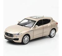 Veicoli metallo pressofuso 1:32 per Maserati Levante SUV modello auto lega con suono dinamico e ornamenti modelli veicoli luminosi(Beige)