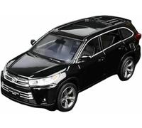 Veicoli metallo pressofuso 1:32 per Toyota per Highlander Suv modello auto scala simulazione dinamica veicolo giocattolo lega esposizione regalo(Nero)